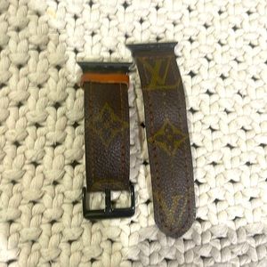 LV leather watch band